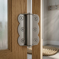 Stainless Steel Butterfly Coil Hinge Easy Installation Self-Closing Hinge for Screen Doors