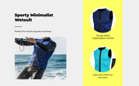 Waterproof Aquatic Vest, Quick Dry, Unisex, Athletic