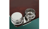 Stainless Steel Brush Washer Leak-Resistant Seal Stainless Steel Brush Cleaner Artist Solvent Container for Artists, Classroom