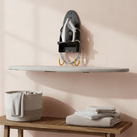 Wall Iron Holder Anti-Scald Ironing Board Hook Storage Space Saver