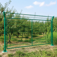 Low Carbon Steel Highway Fencing Panel, Dip Coated Security Fence, 60x60mm Mesh, 3-5mm Wire Road Barrier Panel