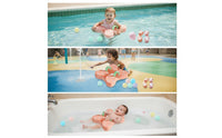 Underarm Swim Collar Adjustable Inflatable Baby Buoyant Collar with Toys Baby Pool Buoyant Collar Stable Infant Swim Instructor