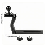 Underwater Camera Tray Bracket Knurled Knobs Z Shaped Camera Grip mount 1/4 Inch Thread Underwater Tray Handle
