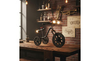 Metal Construction Vintage Cycle Table Lamp Decorative Lighting Steampunk Table Lamp Retro Design Home Decor Corded Design for Living Space