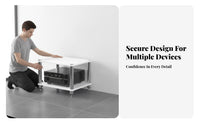 Stable and Long-Lasting High-Fidelity Amplifier Stand Heavy Duty Construction Shock Absorption Audio Rack Easy to Assemble Audiovisual Equipment Shelf Abrasion Resistant for Audiophiles, Home Theater, Listening Room