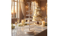 Multi-Tier Cake Stand Cake Stand with Plates White Serving Platter for Weddings
