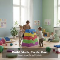 Adjustable Foam Obstacle Course Develops Movement Abilitys Gymnastics Trainer Soft and Safe Adaptable Configuration
