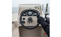 Marine Steering Wheel with Knob Boat Steering Wheel Non-Slip Grip