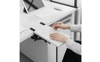 No-Drill Desk Extension Board with Clamp Ergonomic Clamp-on Desk Extender Collapsible Foldable Keyboard Shelf Long-Lasting for Students