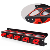 5-Slot Spray Bottle Rack Multi-Hole Wall-Mounted Mount Spray Bottle Holder Space Saving for Workshop, Utility Room