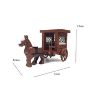 Horse-Drawn Carriage Model Spoked Wheels Building Blocks Toy