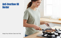 Sausage Grill Pan, Thick Cast Iron, Home & Outdoor, Separate Design, Oil Spill Prevention