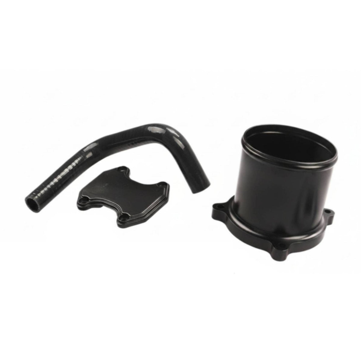 Vehicle Hardware Stainless Steel Black Flanged EGR Cooler Delete Kit Throttle Delete Kit Silicone