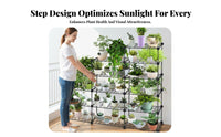 triple-tier Plant Stand Indoor & Outdoor Use triple-tier countertop Pot Holder Tiered Design