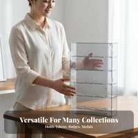 Acrylic Coin Stand Clear Acrylic Construction Durable Design for Countertop