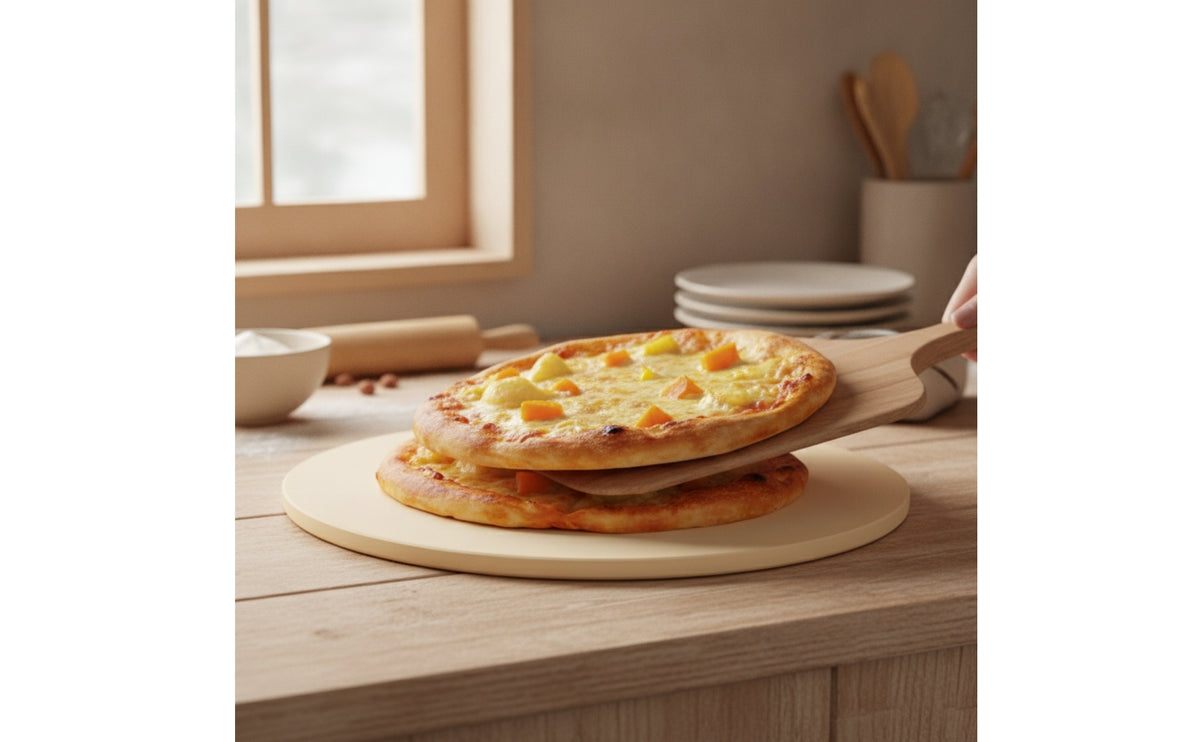 High-Temperature Pizza Stone Even Cooking Cordierite Pizza Stone Flat for Gas Grill