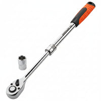 72-Tooth Telescopic Ratchet Wrench with Adjustable Handle Anti-Slip Telescopic Ratchet Wrench Heavy Duty for Diyers