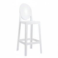 Transparent Seat Clear Acrylic High Stool Nordic design Clear Stool with Backrest Light Luxury Counter Chair Modern Design for Cafe Owners, Homeowners, Interior Designers, Restaurant, Lounge, Kitchen Island, Events