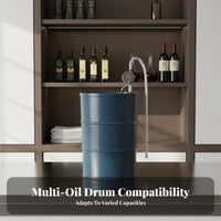 Manual Operation Rotary Drum Pump Resistant Liquid move Tool adaptable Detachable Design for Mechanics, Home beverage makers, Workshop workers, Garage, Warehouse, Kitchen, Farm