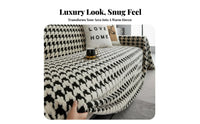 Scratch Resistant Velvety Full-Coverage Blanket Non-Slip Sofa Throw Soft & Comfortable Couch Protector Pet-Friendly for Families, Homeowners, Living Room, Bedroom