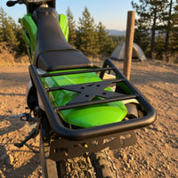 Motorcycle Rear Cargo Rack Stable Motorcycle Rear Luggage Rack Rust Resistant Luggage Carrier for Motorcyclists, Trail Riding, Commuting