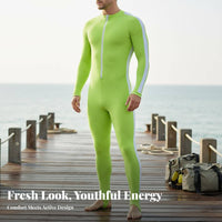 Full Body Dive Skin Quick-Dry Front Zip Diving Skin Lightweight Front Zipper Jellyfish Guard for Surfers, Snorkelers, Snorkeling, Swimming
