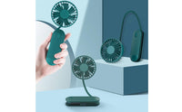 3-in-1 Design Neck Fan USB Rechargeable Handheld Fan Quiet Operation Personal Appliance Lightweight for Outdoor