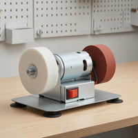 Front Switch Electric Bench Grinder Metal Body Two-Wheel Wheel Grinder Compact Electric Grinding Machine Abrasive Wheels