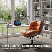 Height Adjustable Upholstered rotating Stool Ergonomic supportrest Office Chair Wheeled Base Home Seating Modern Design for Students, Teens, Women, Study Room, Bedroom