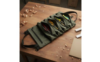Multiple Pockets Foldable Tool Bag Reinforced Zippers Multi-Pocket Tool Bag Abrasion-Resistant for Electricians