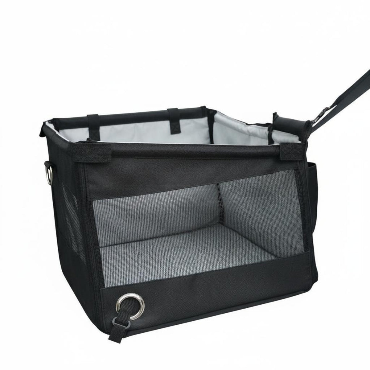 Comfortable Dog Car Safety Seat Breathable Mesh Openings Safety Pet Travel Seat Soft Padded Cushion for Cat Owners, Road Trips, Outdoor