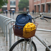 Large Capacity Front Metal Cycle Basket Multiuse Front Bike Basket Easy to Install Transport Gear Portable for Students, School, Shopping, Commuting