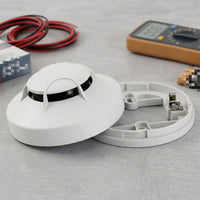Photoelectric Fire Alarm Early Warning Detection Photoelectric Smoke Sensing Unit Reduces False Alarms Addressable Fire Alarm for, Workplaces