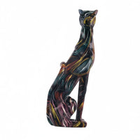Leopards Statue Multicolor Modern Leopards Decor Gift Idea Panther Figurine for Living Room