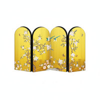 Gold and Silver Colors Acrylic Folding Screen Foldable Design Mini Folding Screen Compact Size Desktop Privacy Divider