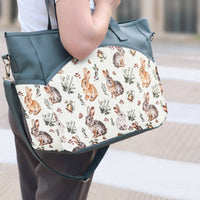 Polyester Maternity Tote Bag Adjustable Shoulder Strap Waterproof Maternity Bag Zippered Top Large Capacity for Outings