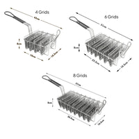 Taco Fryer Basket Stainless Steel Wire Taco Basket Kitchenware Long Loop Handle