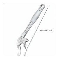 6 Pieces Quick Adjust Ratcheting Adjustable Wrench Multi Purpose Wide Jaw Ratchet Wrench Industrial Grade Adjustable Ratchet Spanner Heavy Duty for Professionals, Repair, Workshop, Garage
