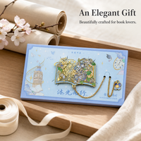 Floral Metal Hollow Bookmark - Elegant Flower Design for Students & Teachers