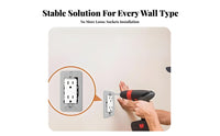 10 Pieces Easy Installation Stainless Steel Outlet Shim Provides Stable Support Outlet Spacer Shim Rust Resistant for Electricians, Handymen