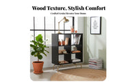 Multi-Functional Low configurable Cubby Shelf Large Capacity bookshelf Stable frame bookshelf Vintage and aesthetic for Apartment Dwellers, Interior Design fans, Living Room, Entryway, Home Office, Playroom