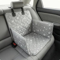 Waterproof Backseat Dog Bed Mat Padded Dog Back Seat Cover Wear-Resistant Car Pet Seat Mat for Road Trips