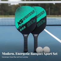 Pickleball Paddle Set Lightweight Design Pickleball Game Set Sports Equipment Sturdy Large Sweet Area for Adults, Outdoor Play
