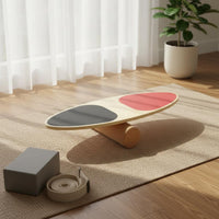Cork Balance Board Portable Posture & Equilibrium Board Improves Body Alignment Fitness Equipment for Home Workout