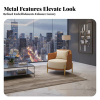 Light Luxury Design Curved Back Club Chair Comfortable Seating Reception Sofa Sturdy Construction Commercial Furniture Soft Upholstery for Salon Owners, Office Managers, Interior Designers, Lobby, Living Room, Reading Nook, Bedroom