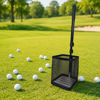 Telescopic Aluminum Alloy Ball Retriever, Mobile and Practical Ball Collector for Back Protection, Capacity 120 Balls