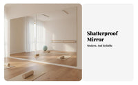 Self Full Body Mirror No Damage Walls Acrylic Full Body Mirror Easy Install Home Decor for Fitness Enthusiasts, Dancers, Dance Studio