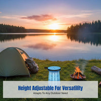 Gradient Telescopic Folding Stool, Portable for Outdoor Camping, Dining, Travel, Fishing Chair