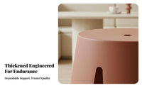 Stackable Petal Design Stool Long-Lasting Backless Seat Heavy-Duty Home Furnishing for Homeowners, Adults, Dining Room, Bedroom, Entryway