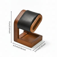 Watch Display Stand with Wooden Base Open-Frame Watch Display Stand Holder Low-Profile for Nightstand